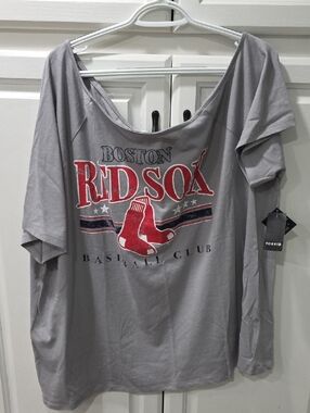 TORRID MLB Red Sox Off The Shoulder Tee